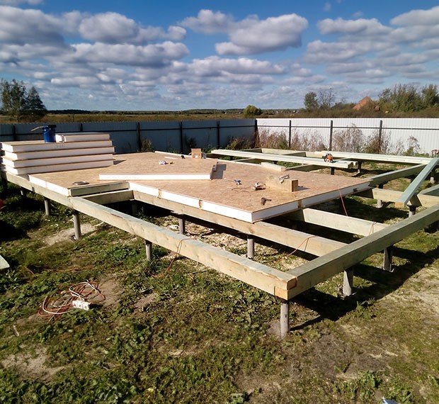 Свайно-винтовой фундамент 6х8 в Анадыре